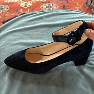 Blue Velvet Heels
